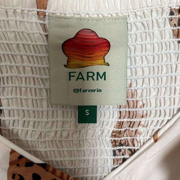 FARM RIO Cheetah Seashell Midi Dress (Size Small) - Picture 5 of 5